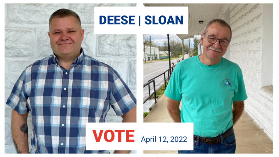 Deese and Sloan running for Commission Seat 2