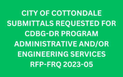 CDBG-DR RFP/RFQ 2023-05