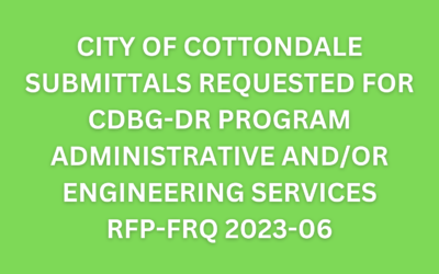 CDBG-DR RFP/RFQ 2023-06